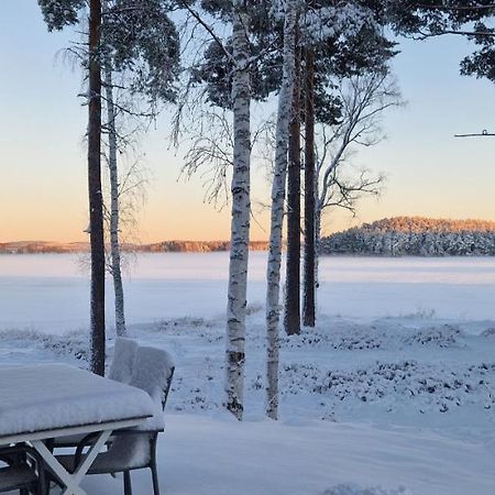 Lakeside Log Cabin Fraemby Udde 팔룬 외부 사진