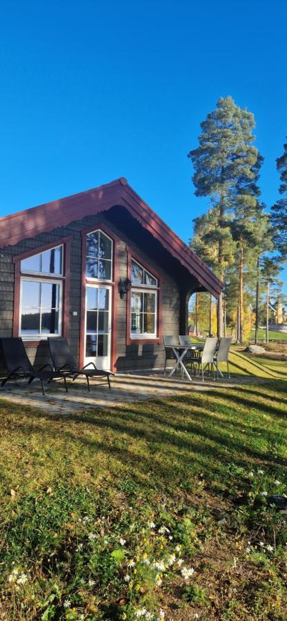 Lakeside Log Cabin Fraemby Udde 팔룬 외부 사진