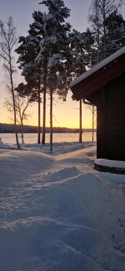 Lakeside Log Cabin Fraemby Udde 팔룬 외부 사진