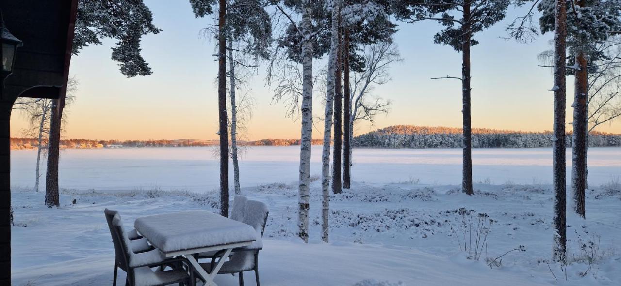 Lakeside Log Cabin Fraemby Udde 팔룬 외부 사진